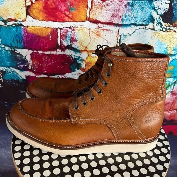 Andrew Marc Ashford AMASHFL-2274 Men's Boots Sz 12 M Brown Leather Lace Up - Picture 7 of 8